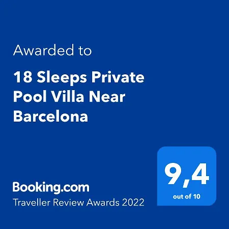 Villa 21 Sleeps Private Pool & Bbq Near Barcelona